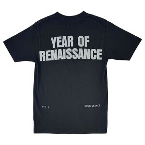 Beyonce Renaissance 2023 Official Tour Merch "Year Of Renaissance" Black T-Shirt